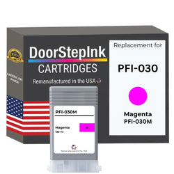 DoorStepInk Brand for Canon PFI-030 130mL Magenta Remanufactured in the USA Ink Cartridges,3491C001