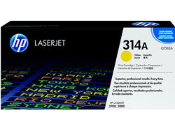 Original HP 314A Standard-Yield Yellow Toner Cartridge, Q7562A