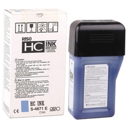 Original Risograph S-4671 Cyan Ink Tank