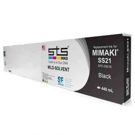 Original Mimaki SS21 Standard Yield Black Ink Cartridge, SPC-0501B