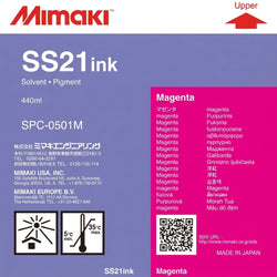 Original Mimaki SS21 Standard Yield Magenta Ink Cartridge, SPC-0501M