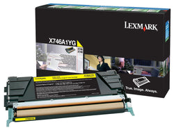 Genuine Lexmark X746A1YG Standard Yield Yellow Toner Cartridge