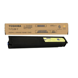 Genuine Toshiba TFC28Y Standard Yield Cyan Toner Cartridge, T-FC28-Y