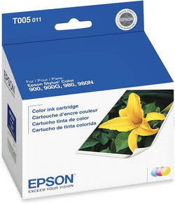 Genuine Epson T005 Standard-Yield Color Inkjet Cartridge, T005011 