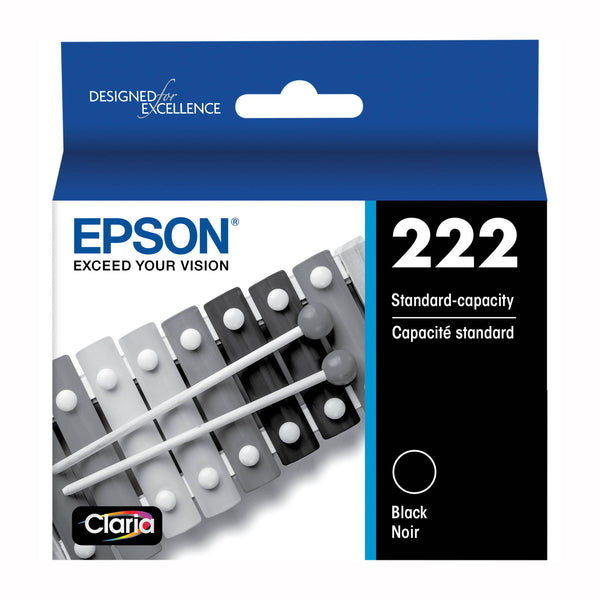 Genuine Epson T222 Black Claria Ink Cartridge, T222120-S