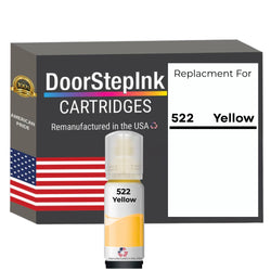 DoorStepInk Brand Replacement For Epson 522 (T522420-S) 70 ml Yellow Ink Bottle Made in the USA