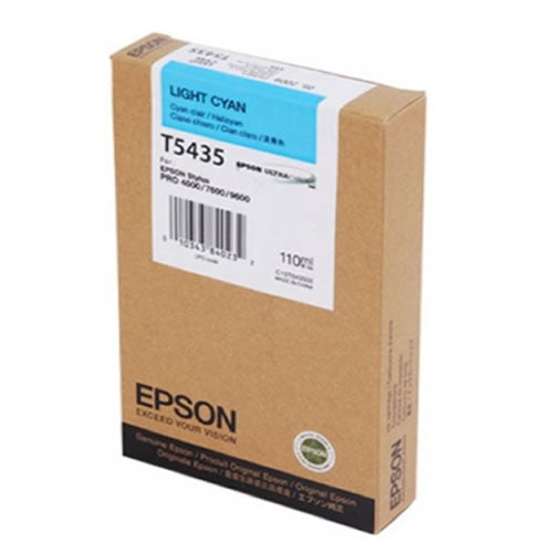 Epson T543 Light Cyan 110ml UltraChrome Ink Cartridge, T543500