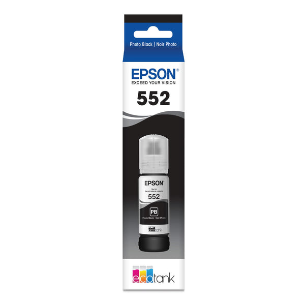 Epson (552) Ultra High-Yield Photo Black Ink Bottle, T552120-S