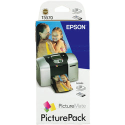 Original Epson T557 Colour Ink Cartridge & Photo Paper Pack (C13T557040BH)