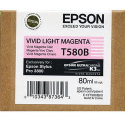 Genuine Epson T580B 80ML UltraChrome K3 Vivid Light Magenta Inkjet Cartridge