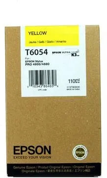 Epson T605 Yellow Ink Cartridge, T605400