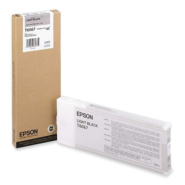 Original Epson 220ml UltraChrome K3 Light Black Ink Cartridge, T606700