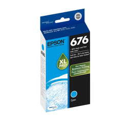 Epson 676 DURABrite Utra High-Yield Cyan Ink Cartridge, T676XL220