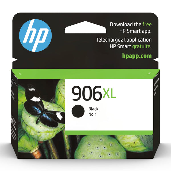 Genuine HP 906XL High-Yield Black OfficeJet Ink Cartridge, T6M18AN