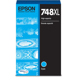 Epson 748XL High-Yield Cyan DURABrite Pro Ink Cartridge, T748XL220