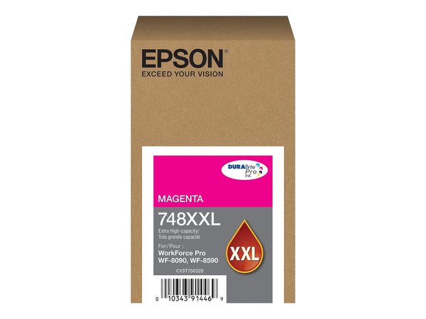 Epson 748XXL DURABrite Pro Extra High-Yield Magenta Ink Cartridge, T748XXL320