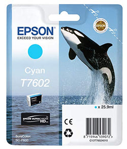Epson Whale T7602 Cyan Ink Cartridge