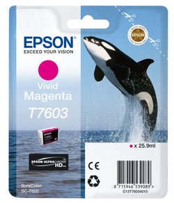 Genuine Epson T7603 Vivid Magenta Ink Cartridge