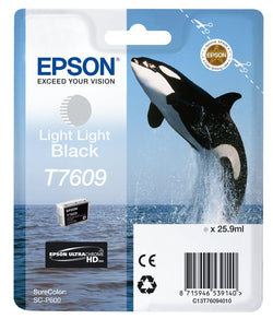 Epson Whale T7609 Light Light Black Ink Cartridge