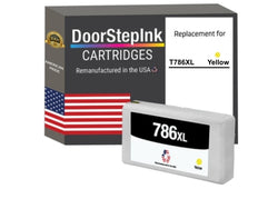 DoorStepInk Brand for Epson T786XL High Yield Yellow Remanufactured in USA Ink Cartridge, T786XL420