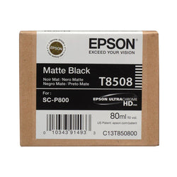 Genuine Epson 80ml UltraChrome HD Matte Black Ink Cartridge, T850800