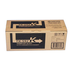 Genuine Kyocera TK-592 Standard Yield Black Toner Cartridge, TK-592K