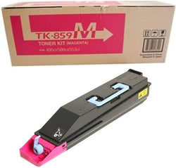 Genuine Kyocera TK-859 Standard Yield Magenta Toner Cartridge, TK-859M