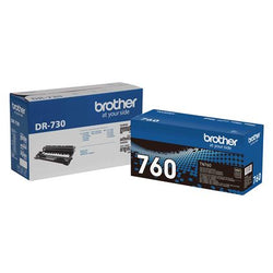 Original Brother DR730/TN760 Standard Yield/ High Yield Drum Unit & Toner Cartridge