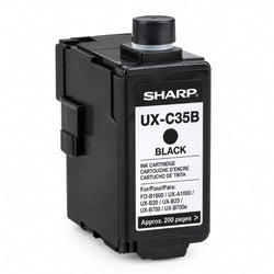 Original Sharp UX-C35 Standard Yield Black Inkjet Cartridge, UX-C35B