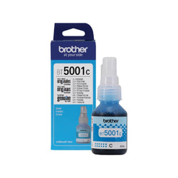 Original Brother BT5001 High Yield Cyan ink bottle