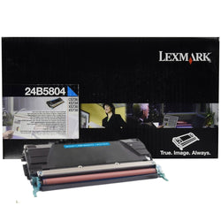 Genuine Lexmark 24B5804 High Yield Cyan Toner Cartridge