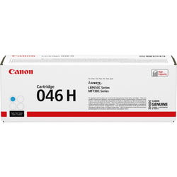 Genuine Canon 046H High Yield Cyan Toner Cartridge, 1253C001AA