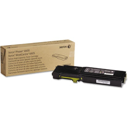 Original Xerox Phaser 6600 / WorkCentre 6605 High Yield Yellow Toner Cartridge, 106R02227