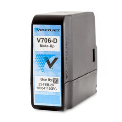 Original Videojet V411-D Standard Yield Black Continuous Inkjet Solvent, V706