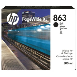 HP 863 500-ml Black Pagewide XL Ink Cartridge, F9K41A