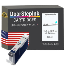 DoorStepInk Brand for Canon CLI-42 Photo Cyan Remanufactured in the USA Ink Cartridges