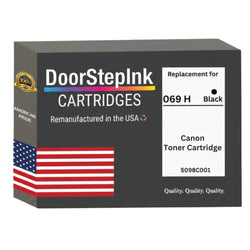 DoorStepInk Brand For Canon 069H High Yield Black Remanufactured in the USA Toner Cartridge, 5098C001