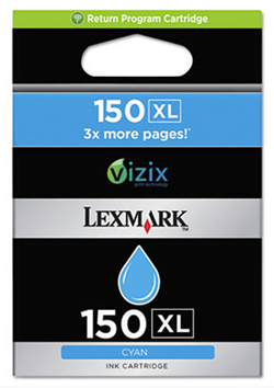 Original Lexmark #150XL Cyan Ink Cartridge