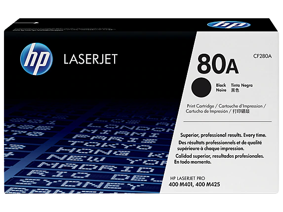 HP 80A (CF280A) High Yield Black LaserJet Toner Cartridge