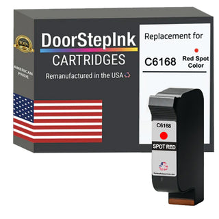DoorStepInk Brand for HP C6168A Spot Red Remanufactured in the USA Ink Cartridge