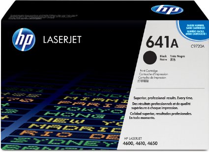 HP 641A High Yield Black LaserJet Toner Cartridge, C9720A