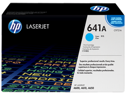 HP 641A High Yield Cyan LaserJet Toner Cartridge, C9721A