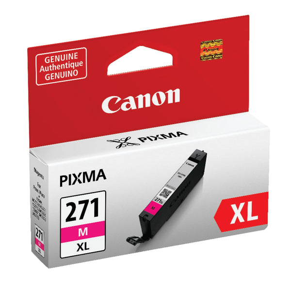 Canon CLI-271XL High Yield Magenta Inkjet Cartridge, 0338C001