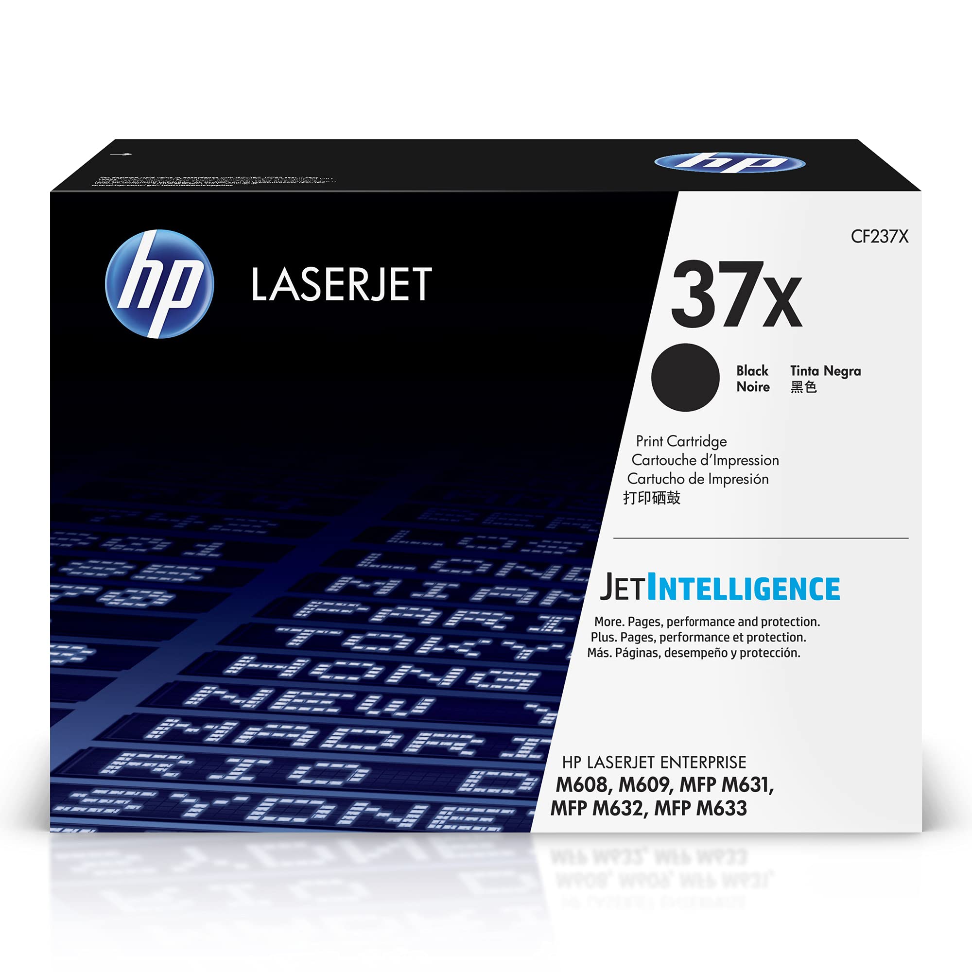 Genuine HP 37X High-Yield Black LaserJet Toner Cartridge, CF237X ...