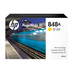HP 848A 400-ml (F9J85A) Yellow PageWide XL Ink Cartridge