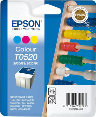Epson T052 Stylus Color Ink Cartridge, S020089/S020191