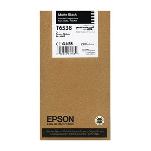 Epson T653 Matte Black Ink Cartridge, T653800