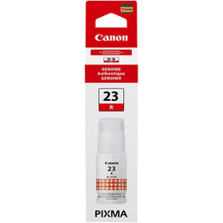 Genuine Canon GI-23 Standard-Yield Red Ink Cartridge, 4714C001