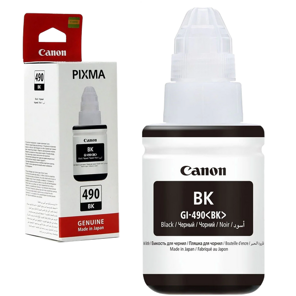 Canon GI-490 (135mL) Black MegaTank Ink Bottle, 0663C001