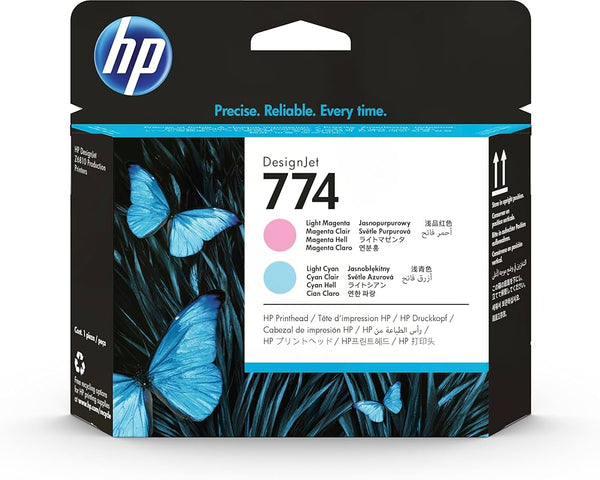 HP 774 Light Magenta & Light Cyan DesignJet Printhead, P2V98A